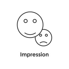 smile, impression icon with name