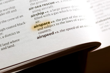 The word or phrase Airspace in a dictionary.