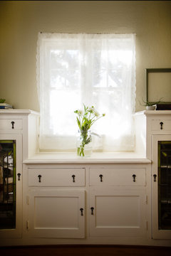 Sunlight through kitchen window