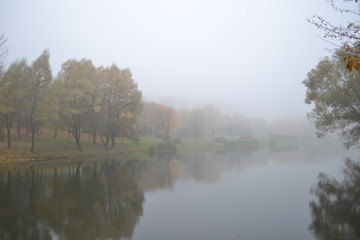 fog over the lake