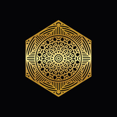 mandala - vector logo/icon illustration