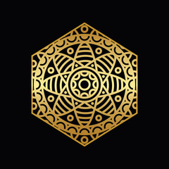 mandala - vector logo/icon illustration