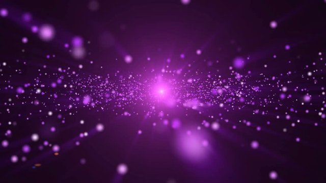 Shiny abstract violet glitter sparcles flying. 4k animation.