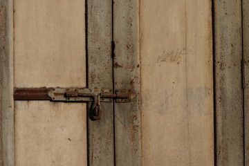 door with old lock