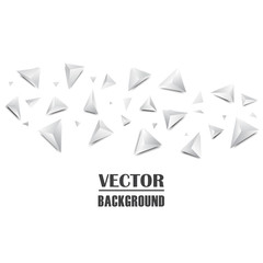 Abstract 3D Triangle Background. Vector illustration.