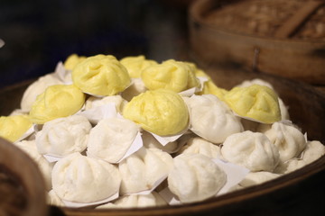 closeup of dumplings