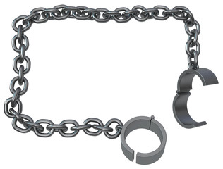 Shackles Metal Chain Frame