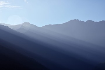 Obraz premium Fog,in the forest on the mountains of Taiwan.