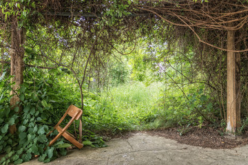 Stuhl im Gr&uuml;nen