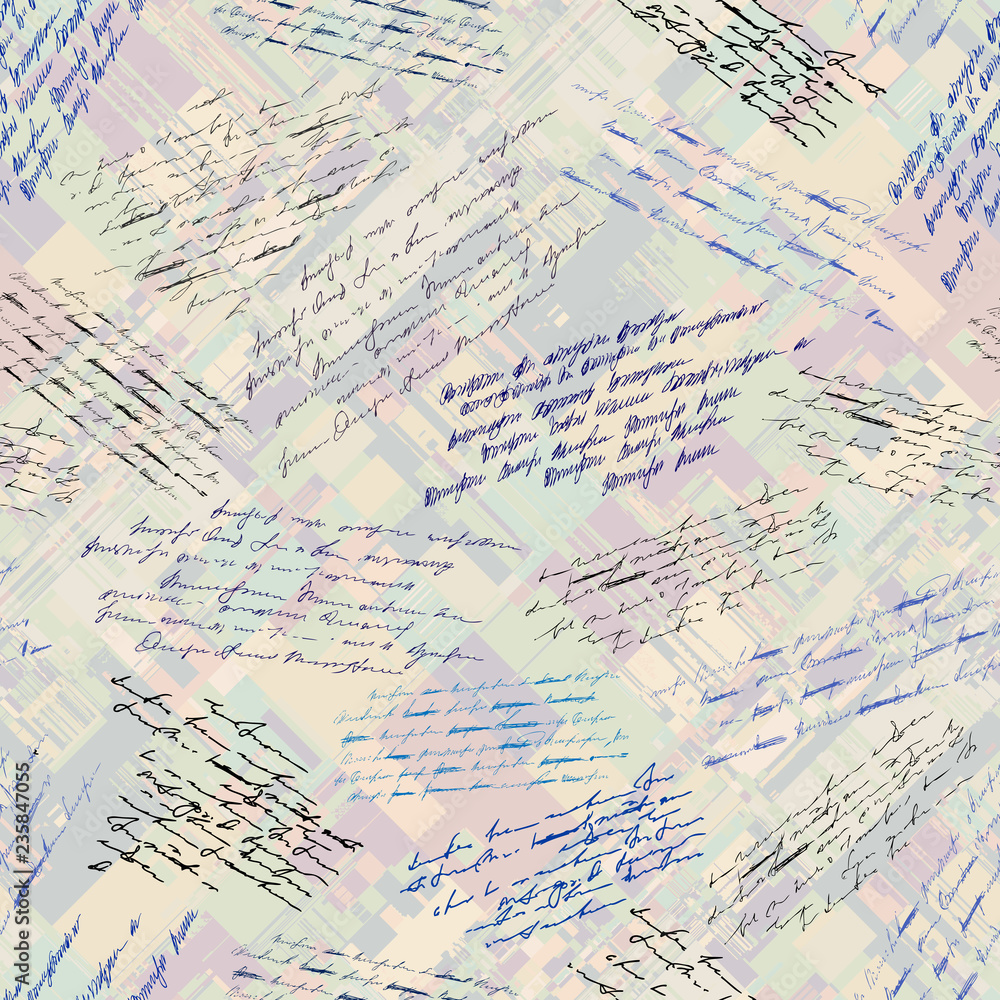Poster vintage inscriptions pattern. seamless background. vector image.