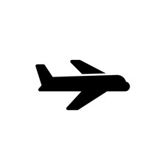 plane icon vector glyph style. holiday icon