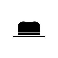 hat icon vector glyph style. holiday icon