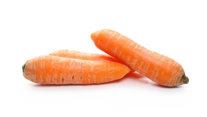 Carrots isolated on white background