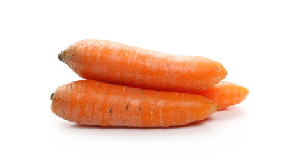 Carrots isolated on white background