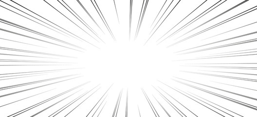 Comic book action lines. Speed lines Manga frame