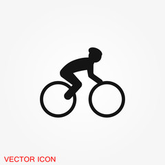 Athlete icon isolated on background vector illustration
