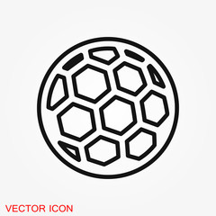 Obraz premium Sport ball icon. Flat vector illustration isolated on background