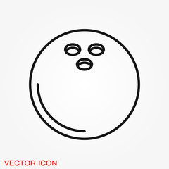 Sport ball icon. Flat vector illustration isolated on background