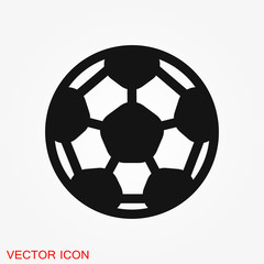 Obraz premium Sport ball icon. Flat vector illustration isolated on background