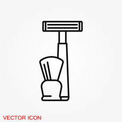 Barber icon vector, for web and mobile, salon hair dryer, hair curler.