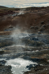 Geothermal area with mud volcano