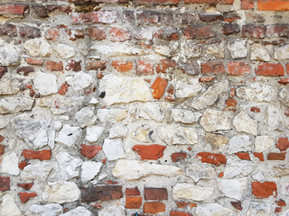 old brick wall texture. grunge brick wall background. Brick wall motifs . Texture stone surface background. Stone texture background of brick wall texture with stone bricks.