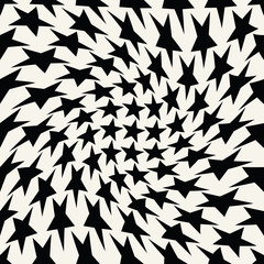 Seamless geometric star vector pattern. Retro design backdrop texture.