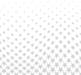 Fototapeta premium Geometric halftone vector pattern with stars. Usable as border, design element or background.