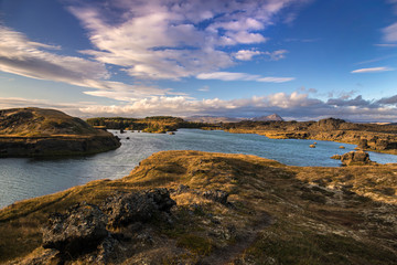 Fototapeta na wymiar Iceland landscape _ Myvatn lake