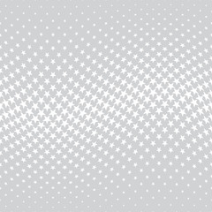 Geometric halftone vector pattern with stars. Usable as border, design element or background.