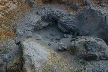 Mud volcano close-up