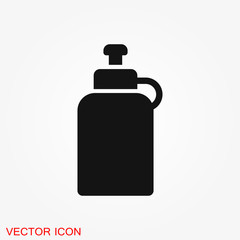 Bottle vector icon, for mobile and web design. Drink Bottle vector graphics