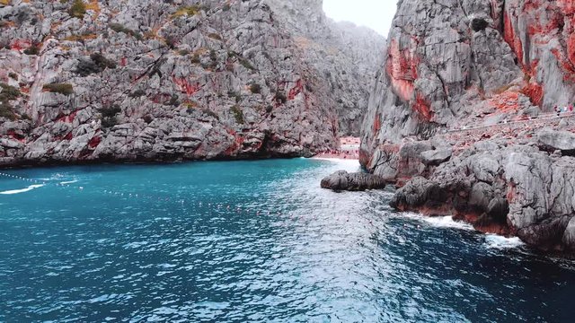 Port de Sa Calobra - beautiful coastal road and landscape Mallorca, Spain