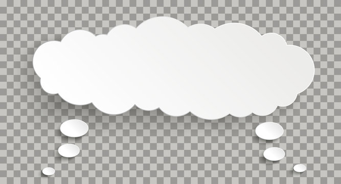 Double Thought Bubble Cloud Transparent
