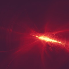 glowing red curved lines over dark Abstract Background space universe. Illustration