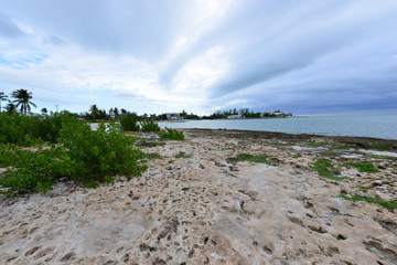 Sombrero beach at the Florida Keys in Winter.