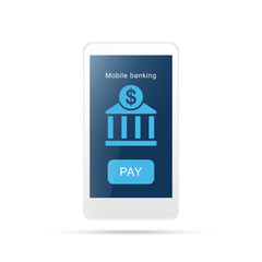 mobile payment ,online shopping concept.Payment mobile icon