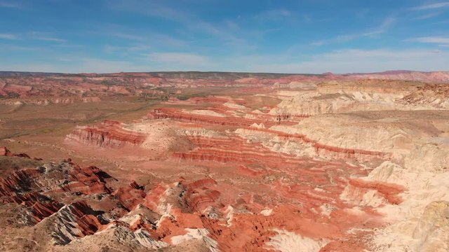 Drone aerial near Paria Rimrocks Toadstool Hoodoos in the Grand Staircase-Escalante National Monument