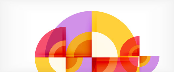 Obraz premium Multicolored round shapes abstract background