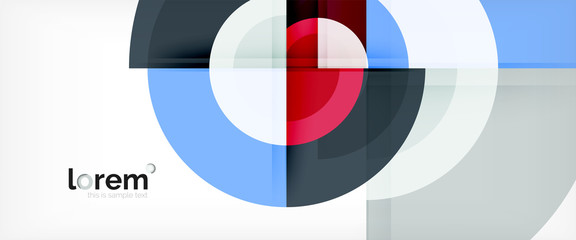 Obraz premium Multicolored round shapes abstract background