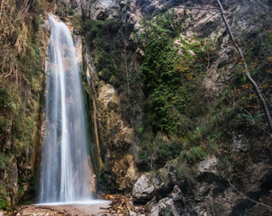 Fototapeta na wymiar Waterfall in the Mountains of Southern Italy