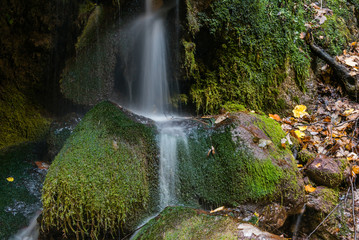 Waterfall in the Mountains of Southern Italy