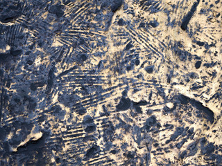 Old copper metal surface as background and texture