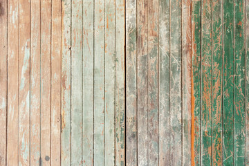 Old wooden wall with grunge and scratched for abstract background. Vintage and retro backdrop.