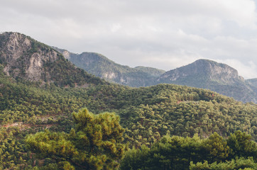 View of Mountains Babadag, Oludeniz, Antalya, Turkey