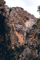 Fototapeta na wymiar Butterfly Valley rocks near Oludeniz in Turkey
