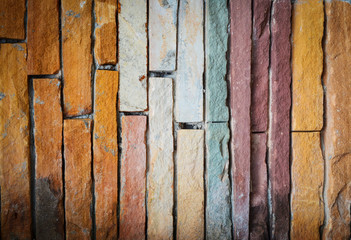 old wall colorful stone bricks texture