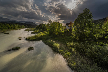 Sommerabend an der Drau