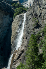 yosemite waterfall in summer