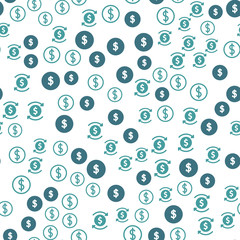 Seamless vector EPS 10 pattern with USA dollar money symbol